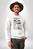 Porsche 911 GT3 RS  Kadın Erkek Beyaz Sweatshirt 