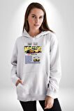 Porsche 911 GT 3 RS Kadın Erkek  Beyaz Kapüşonlu Sweatshirt Hoodie