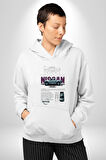 Porsche 911 GT3 Kadın Erkek  Beyaz Kapüşonlu Sweatshirt Hoodie