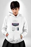 Porsche 911 GT3 Kadın Erkek  Beyaz Kapüşonlu Sweatshirt Hoodie