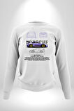 Porsche 911 GT3 Kadın Erkek Beyaz Sweatshirt 