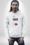 Aston Martin DB4 Kadın Erkek Beyaz Sweatshirt 