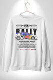 FIA World Champion Ship Peugeot 208 WR Kadın Erkek Beyaz Sweatshirt 