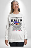 FIA World Champion Ship Peugeot 208 WR Kadın Erkek Beyaz Sweatshirt 