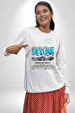 Nissan Skyline Kadın Erkek Beyaz Sweatshirt 