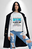 Nissan Skyline Kadın Erkek Beyaz Sweatshirt 