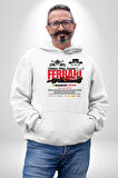 K pop Aşk Sembolü Kore Sembol Kadın Erkek  Beyaz Kapüşonlu Sweatshirt Hoodie