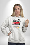 K pop Aşk Sembolü Kore Sembol Kadın Erkek  Beyaz Kapüşonlu Sweatshirt Hoodie
