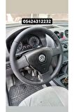 Volswagen Caddy - Polo Araca Özel Direksiyon Kııfı (düz Siyah Deri Model)