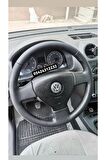 Volswagen Caddy - Polo Araca Özel Direksiyon Kııfı (düz Siyah Deri Model)