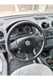Volswagen Caddy - Polo Araca Özel Direksiyon Kııfı (düz Siyah Deri Model)