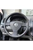 Volswagen Caddy - Polo 2006-2010 Araca Özel Direksiyon Kılıfı Noktalı-düz Deri Model