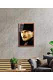 Atatürk Cam Tablo 4mm Dayanıklı Temperli Cam, Atatürk Glass Wall Art