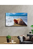 Deniz Manzarası Cam Tablo 4mm Dayanıklı Temperli Cam, Sea View Glass Wall Art