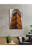Londra Cam Tablo 4mm Dayanıklı Temperli Cam, London Glass Wall Decor