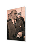 Atatürk Cam Tablo 4mm Dayanıklı Temperli Cam, Atatürk Glass Wall Art