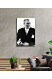 Atatürk Cam Tablo 4mm Dayanıklı Temperli Cam, Atatürk Glass Wall Art