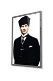 Atatürk Cam Tablo 4mm Dayanıklı Temperli Cam, Atatürk Glass Wall Art