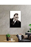 Atatürk Cam Tablo 4mm Dayanıklı Temperli Cam, Atatürk Glass Wall Art