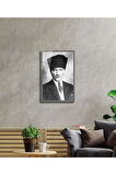 Atatürk Cam Tablo 4mm Dayanıklı Temperli Cam, Atatürk Glass Wall Art