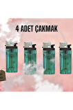 Çakmak Prati̇k , Hafi̇f, Doldurulabi̇li̇r,çevi̇rmeli̇,6cm, Yeşi̇l