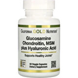 California Gold Nutrition, Glucosamine(Glukozamin) Chondroitin, MSM plus 60 Veggie Caps
