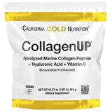 California Gold Nutrition CollagenUP Hydrolyzed Marine Collagen Peptides with Hyaluronic Acid and Vitamin C Unflavored (464 g)