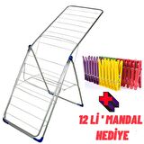 AYVELLA Çamaşır Kurutmalık Çamaşır Askılığı Mandal Hediyeli Çamaşırlık
