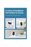 QASUL 1080p Çift 2.4/5g Wifi Ip Kamera Akıllı Ev Güvenlik Cctv Sistemi Hareket Izleme Sesli