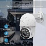 QASUL Cmr-13 Kablosuz Wifi Kamera, 1080p Hd Gece Görüşlü Hareketli Dış Mekan Güvenlik Kamerası