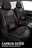 Rover 800 Hatchback 827 24v I/sı (rs) Cat (169 Hp) 1994 UYUMLU  CARBON SERİSİ OTO KILIF KIRMIZI SİYAH
