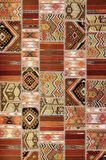 Carnosa Patchwork Desenli Pamuk Tabanlı Yıkanabilen Kaydırmaz Antibakteriyel Salon Halısı