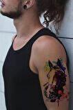 Caş Dekorasyon At Kafası Geçici Dövme Tattoo
