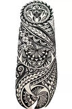 Caş Dekorasyon Geçici Karışık Figür Kol Dövme Tattoo