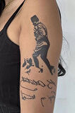 Caş Dekorasyon Atatürk İmzası Geçici Dövme Tattoo