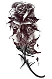 Caş Dekorasyon Gül Figürlü Geçici Dövme Tattoo