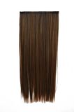 Isıya Dayanıklı Yarımay Çıt Çıt Saç - 2H6 - Kahverengi Balyaj - Düz - 60 Cm - 110 Gr