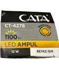 Cata CT-4278 12W 6400K (Beyaz Işık) Dimlenebilir E27 Duylu Led Ampul
