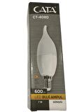 Cata CT-4080 7W 3200K (Günışığı) E14 Duylu Led Kıvrık Buji Ampul (2 Adet)
