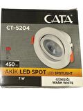 Cata CT-5204 7W 3200K (Gün Işığı) Akik Sıva Altı Led Spot (2 Adet)