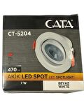 Cata CT-5204 7W 6400K (Beyaz Işık) Akik Sıva Altı Led Spot (2 Adet)