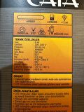 Cata CT-4059 5W (Amber Işık) E27 Duylu Led Alev Ampul (2 Adet)