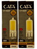 Cata CT-4221 5W 3200K (Günışığı) G9 Duylu Kapsül Ampul (2 Adet)