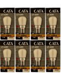 Cata CT-4261 2W 3200K (Günışığı) E14 Duylu Mini Led Ampul (8 Adet)