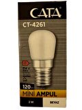 Cata CT-4261 2W 6500K (Beyaz Işık) E14 Duylu Mini Led Ampul (4 Adet)
