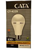 Cata CT-4229 9W 6400K (Beyaz Işık) E27 Duylu Şarjlı Led Ampul (2 Adet)