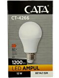 Cata CT-4266 12W 6400K (Beyaz Işık) E27 Duylu Led Ampul (4 Adet)