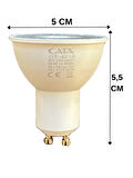 (8 Adet) Cata 8W (50W) 6500K (Beyaz Işık) GU10 Duylu Led Spot Ampul