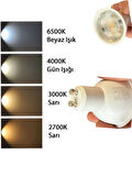 (4 Adet) Cata 8W (50W) 3000K (Sarı Işık) GU10 Duylu Led Spot Ampul