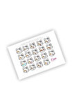 Cat Emoji Sticker Kedi Etiket (2cm)